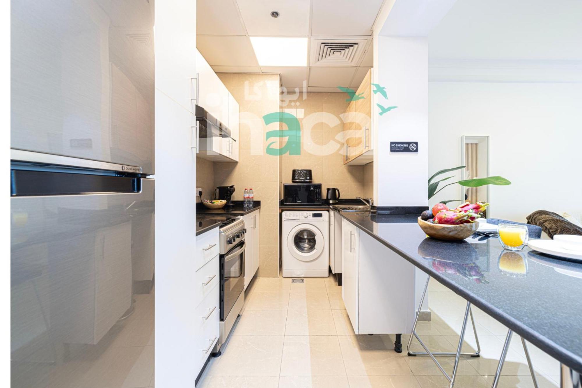 Apartment Modern Cozy 1 Bedroom Marina Near Tram Ain Sea View Balcony
