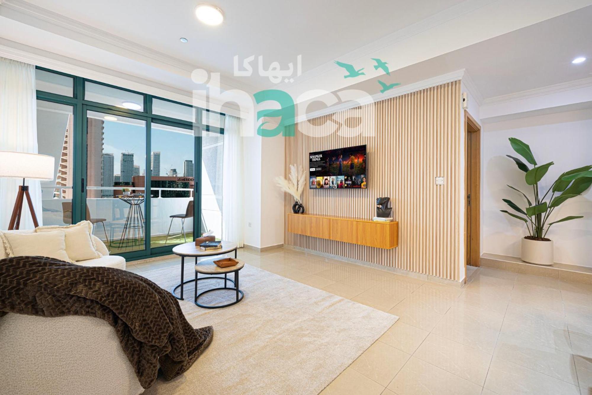 Modern Cozy 1 Bedroom Marina Near Tram Ain Sea View Balcony *