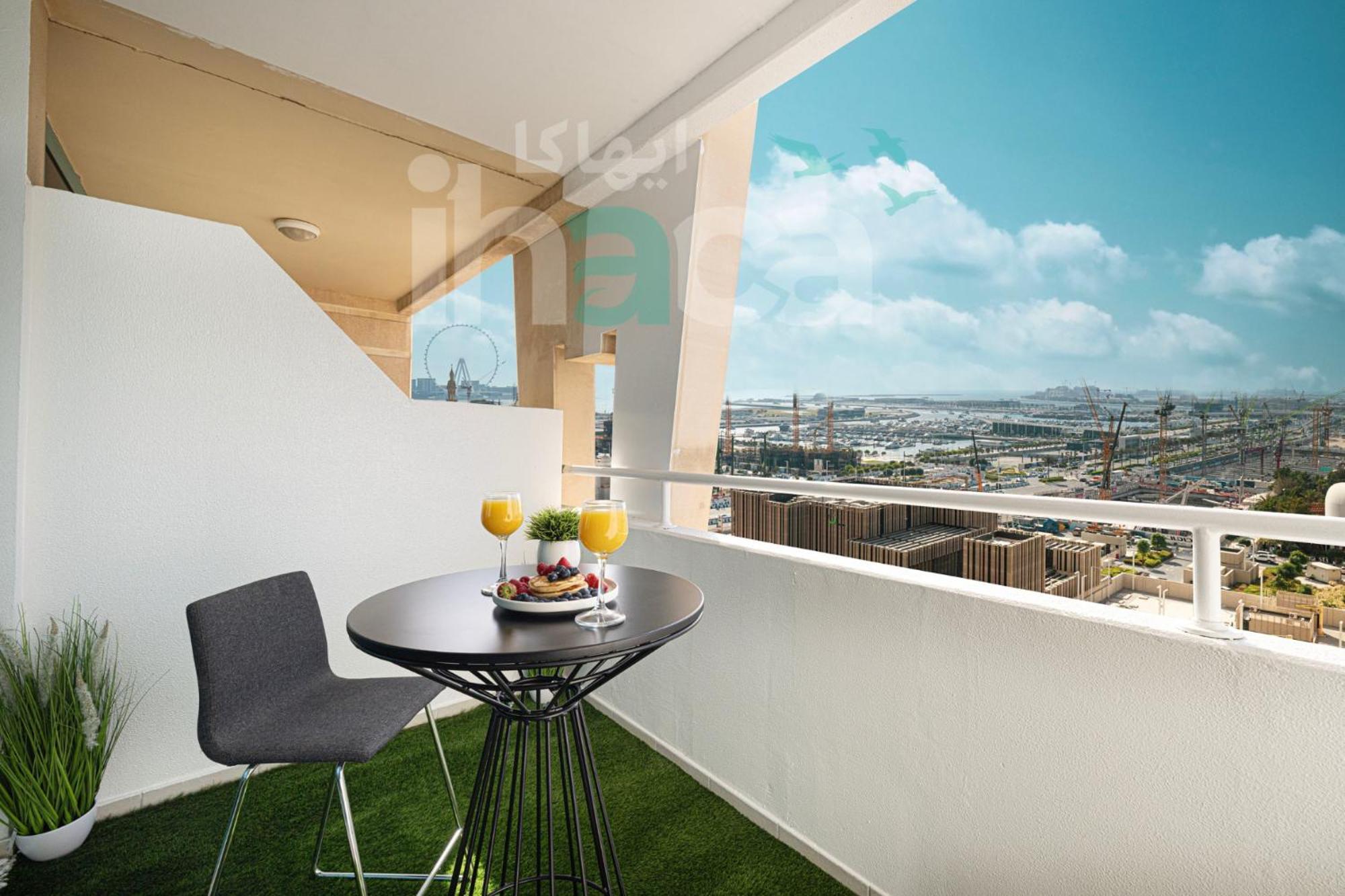 Modern Cozy 1 Bedroom Marina Near Tram Ain Sea View Balcony * Dubai
