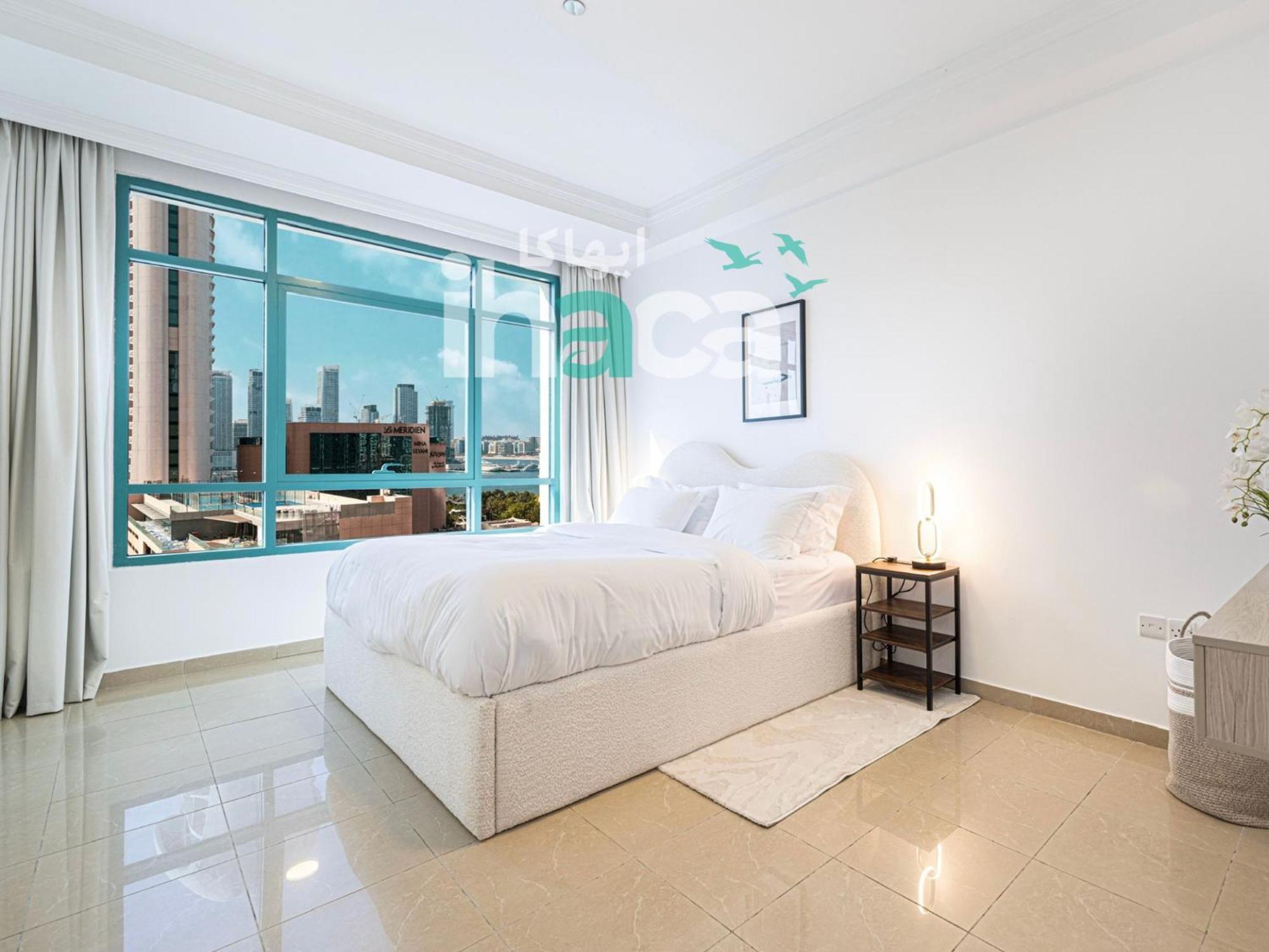 Modern Cozy 1 Bedroom Marina Near Tram Ain Sea View Balcony Dubai